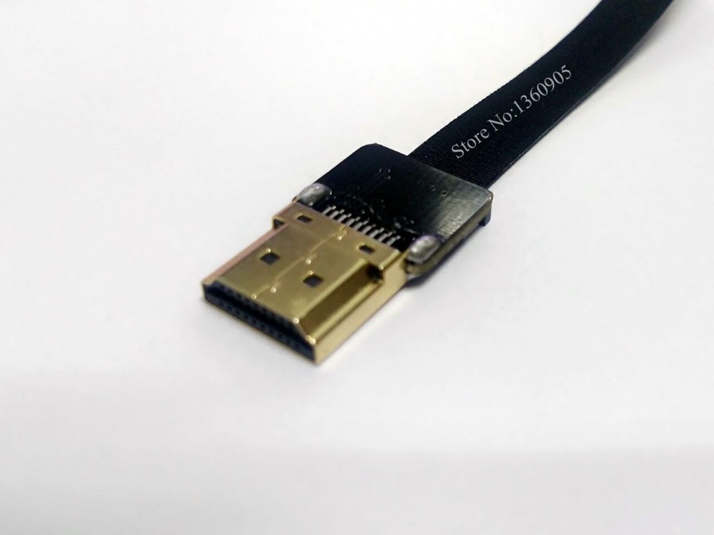 40CM/50CM/60CM/80CM/1M Ultra Thin HDMI Soft Cable Standard Straight A Female to A Male Ribbon Flat Cable HDMI Soft Super Cable