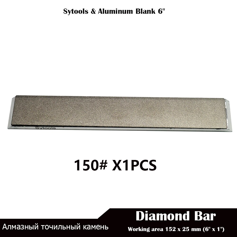 Juego de placa de aluminio para piedra de afilar, SET de piedra de afilar de 6 &quot;para Edge Pro, Hapstone, TSProf y Ruixin pro, 25 MM, 1 Uds.-6 uds.: 1pcs 150 Grit
