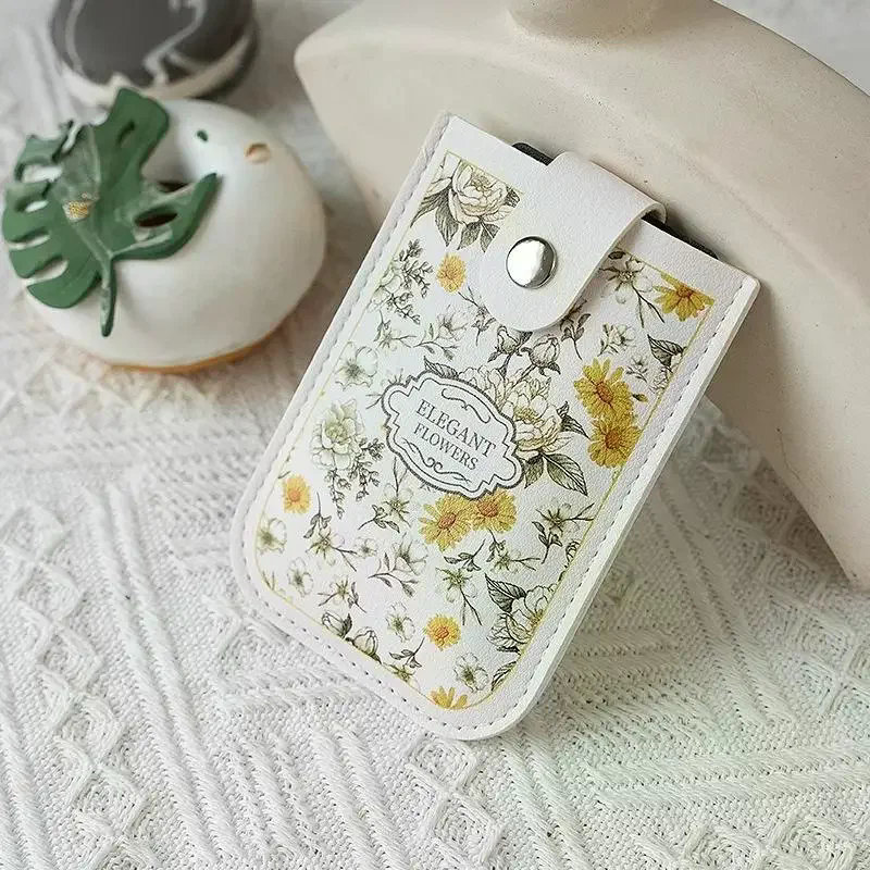 Portatarjetas extraíble Adorable portátil con múltiples ranuras para tarjetas: tarjeta de identificación, tarjeta bancaria, organizador de tarjetas de autobús para mujeres