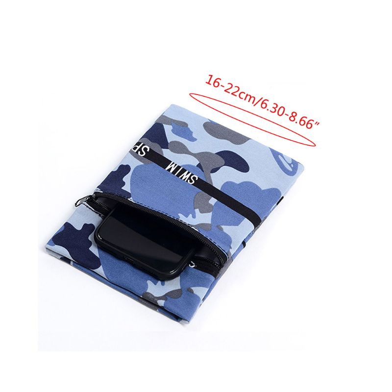 Unisex utomhussporter 2 fickor handledsplånbok mobiltelefonhållare multifunktions resor löpning ankelpåse svettband armbandsfodral