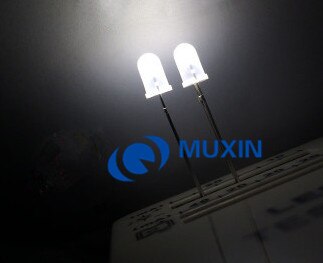 500 stk ledet 5mm blanding rød / jadegrønn / blå / gul / hvit diffust ledet 100 stk hver 5 mm leddiodlampe
