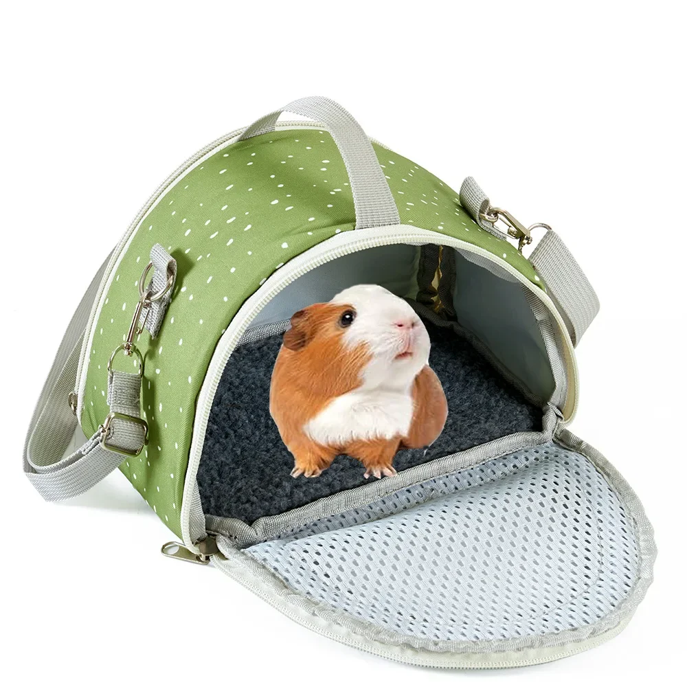 Petit sac de transport respirant pour animaux de compagnie, pour petit Hamster, cochon d'inde, lapin, fourre-tout de voyage confortable pour le sucre et le Transport
