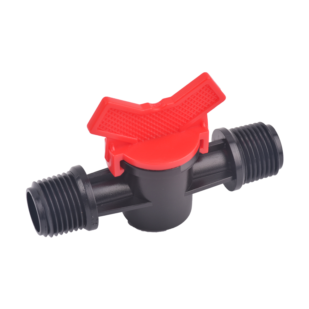 Miniature Plastic Shut Off Coupling Valve Connectors for 4/7 8/11 10/16/20/25mm Hose Garden Water Irrigation Pipe Adaptor Barb