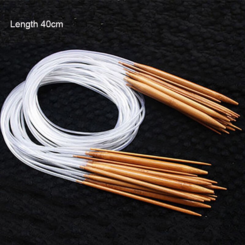 19Pcs/Set Bamboo Knitting Sewing Supplies Needles For Sewing,DIY Sewing Tools Arts Craft Sewing Accessories: 40cm