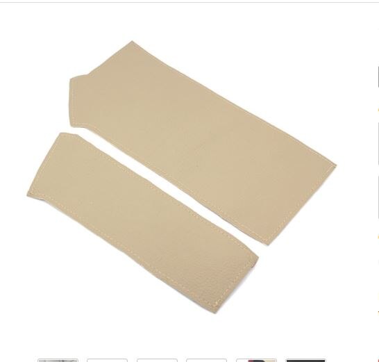 EIDRAN-Tapa de apoyabrazos L/RHD, reposabrazos central, cubierta de cuero, Protector para BMW 5 Series E60 2004 2005 2006 2007: beige- LHD