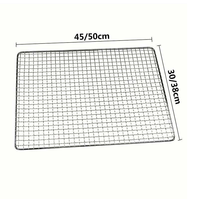 Wire Rack Bbq Stainless Steel BBQ Grill Wire Mesh Rack BBQ Cooki... – Grandado