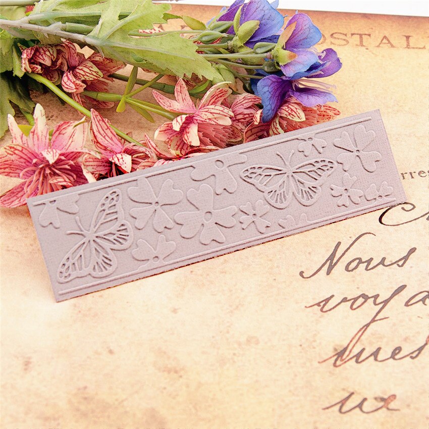 Plantilla de mariposa voladora de plástico de Pascua, álbum de tarjeta de papel artesanal, decoración de boda, carpetas en relieve