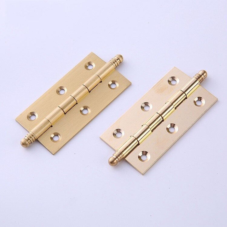 Kitchen Cabinet Door Hinges Furniture Accessories 4 Holes Gold Drawer Hinges for Jewelry Boxes Furniture Fittings