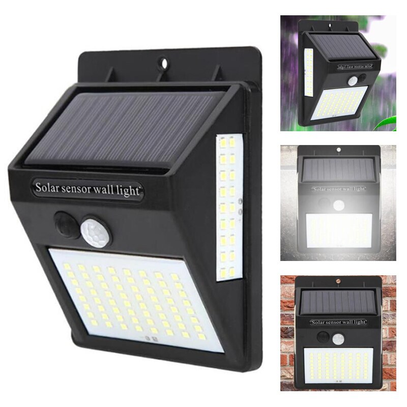 100 LED Solar Light Outdoor Solar Lamp PIR Motion Sensor Wall Light Waterproof Solar Powered Sunlight for Garden Decoration
