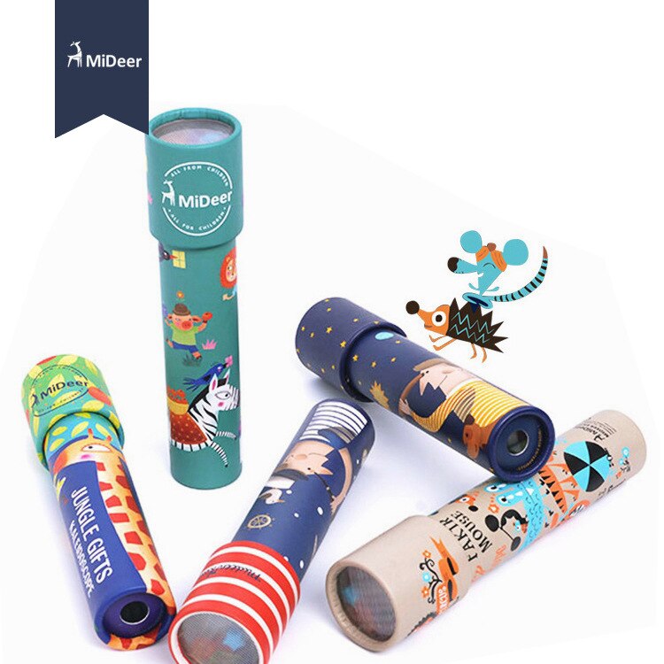 Mideer Kinderen rotatie caleidoscoop Verscheidenheid Prisma Kleurrijke Wereld Educatief Voorschoolse Wetenschap Speelgoed