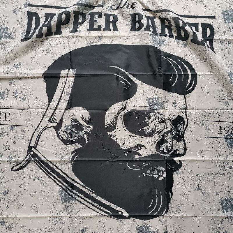 Frisør vandtæt forklæde klippesalon klipning kappe kjole antistatisk barber wrap barber forklæde til voksen 160 x 140cm