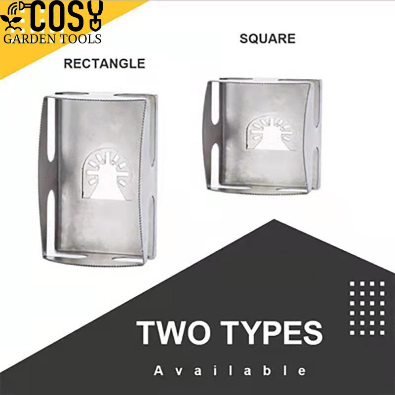 Square Slot Cutter Square Milling Cutter Carving for Drywall Holes Opener Rectangle/Square Sloting Tools Woodworking Accessories