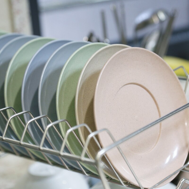 Wheat Straw Plate Snack Plate Round Dish Snacks Melon Seeds Plate Dessert Decoration Dish Dinnerware