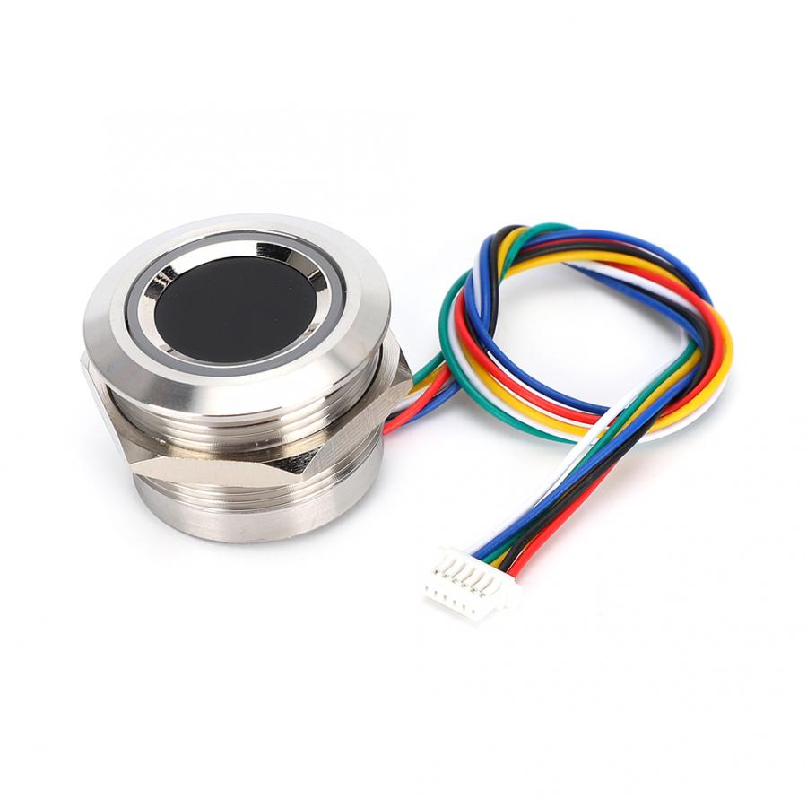 R503 Vingerafdruk Identificatie Module Circulaire Capacitieve Met 2-Kleur Ring Lampje 192X192 Pixel Sensor