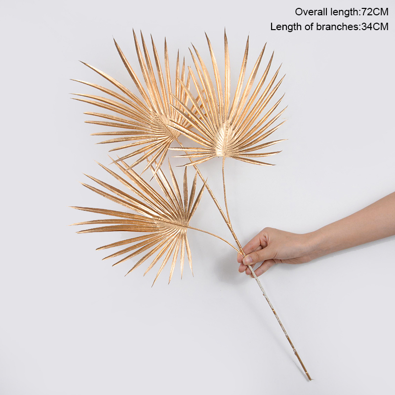 Goldene künstliche Pflanzen, Eukalyptus-Ahornblatt, 2023, Weihnachtsdekoration für Zuhause, Wohnzimmer, Hochzeit, Party, Blumenarrangement: Himmel Blau