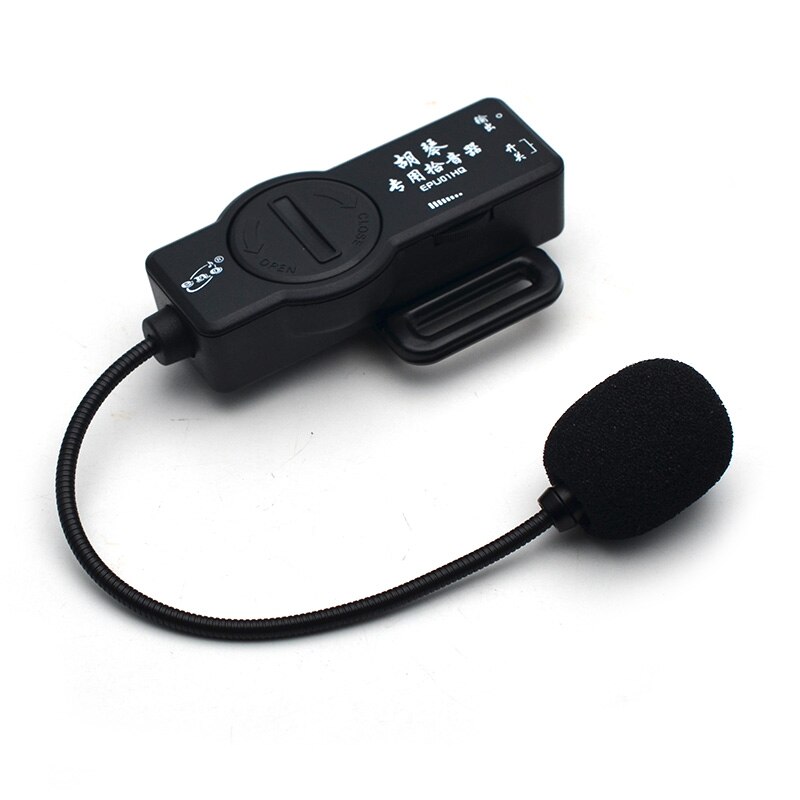 Eno Huqin Erhu Micphone Transducer Pickup Met Volumeregeling Black