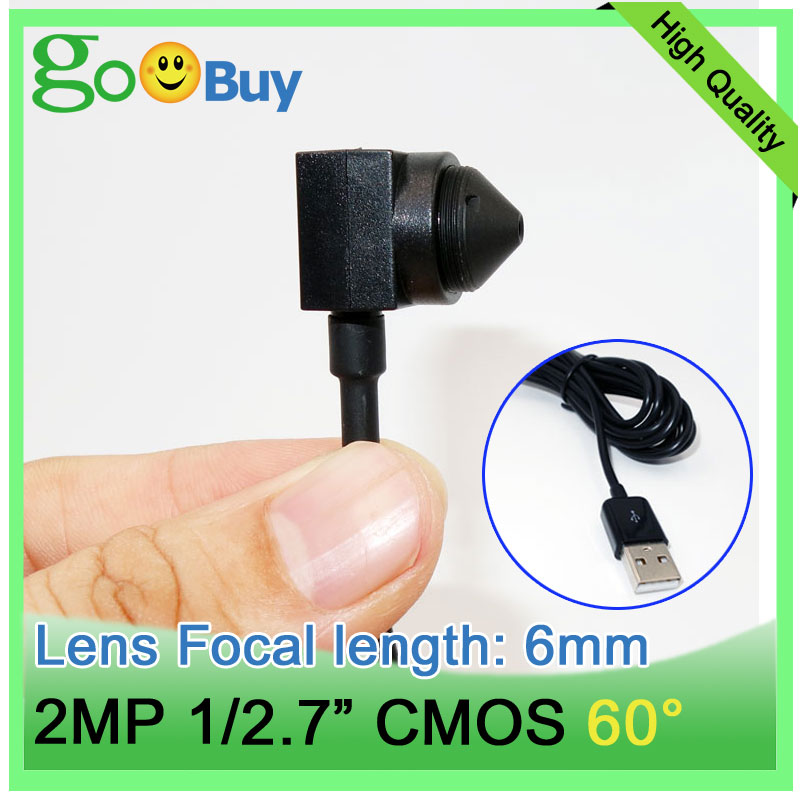 1080P FHD USB pinhole camera with 2.1mm 2.8mm 3.7mm 5mm 6mm 7mm EFL wide angle lens cone 1/2.7" CMOS live video OTG camera: black