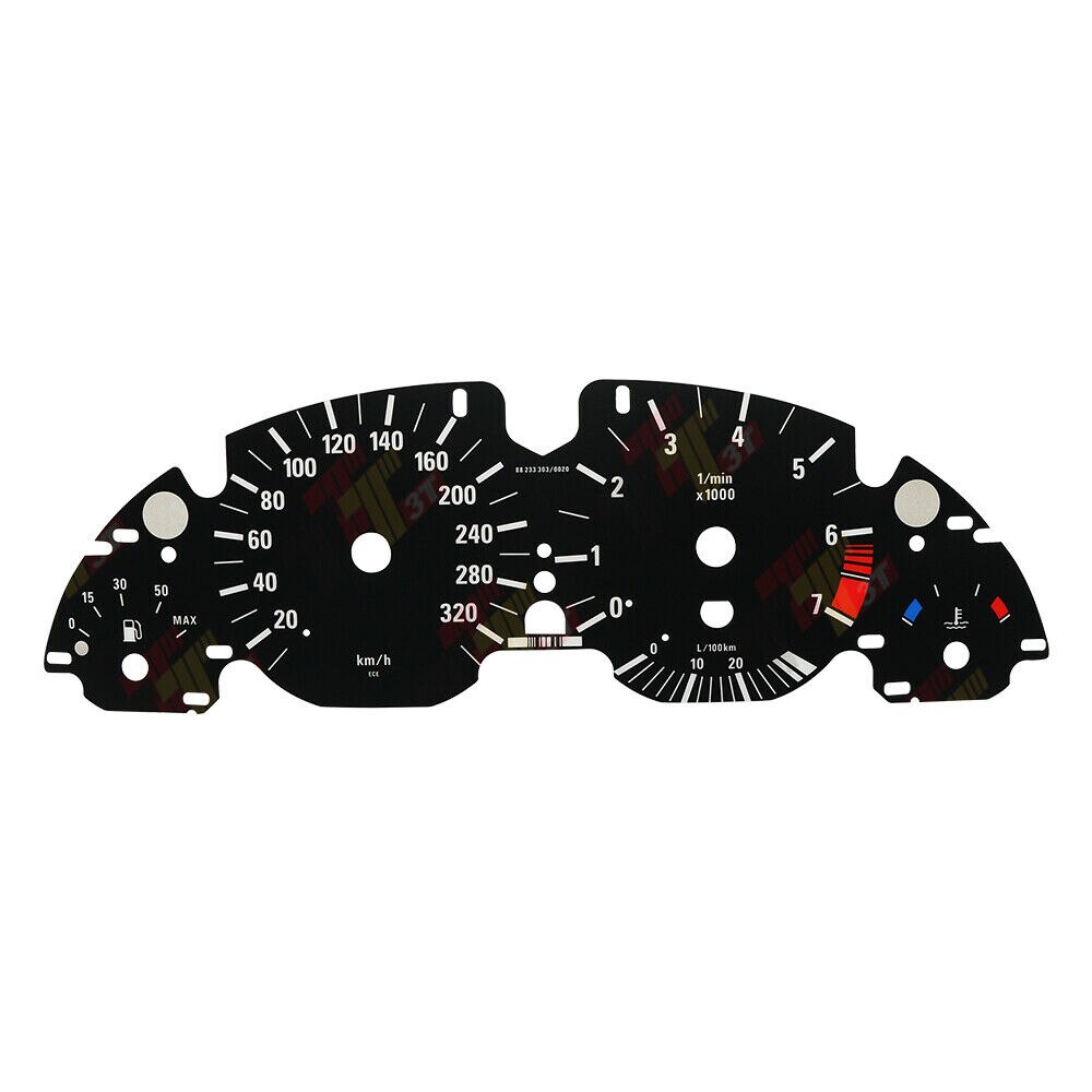 Gauge Face Overlay for BMW E38 E39 E53 X5 Instrument Cluster 240km/h 320KM/H