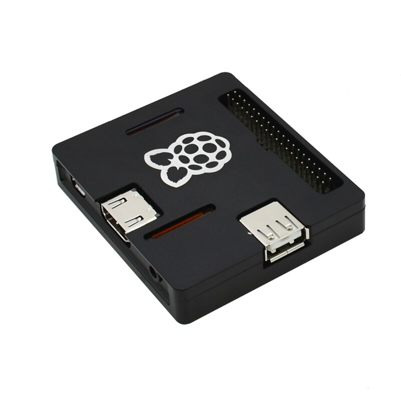 Raspberry Pi 3 Model A+ Case CNC Aluminum Case Ultra-thin Metal Shell for RPI 3 Model A plus Black Enclosure