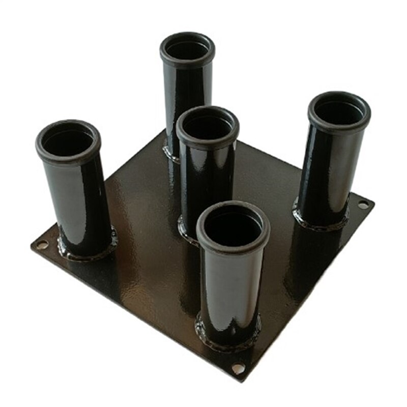 Barbell Vertical Storage Rack Barbell Holder Fit for 2" Hex Trap Curl Triceps Bars Holds 5 Bars