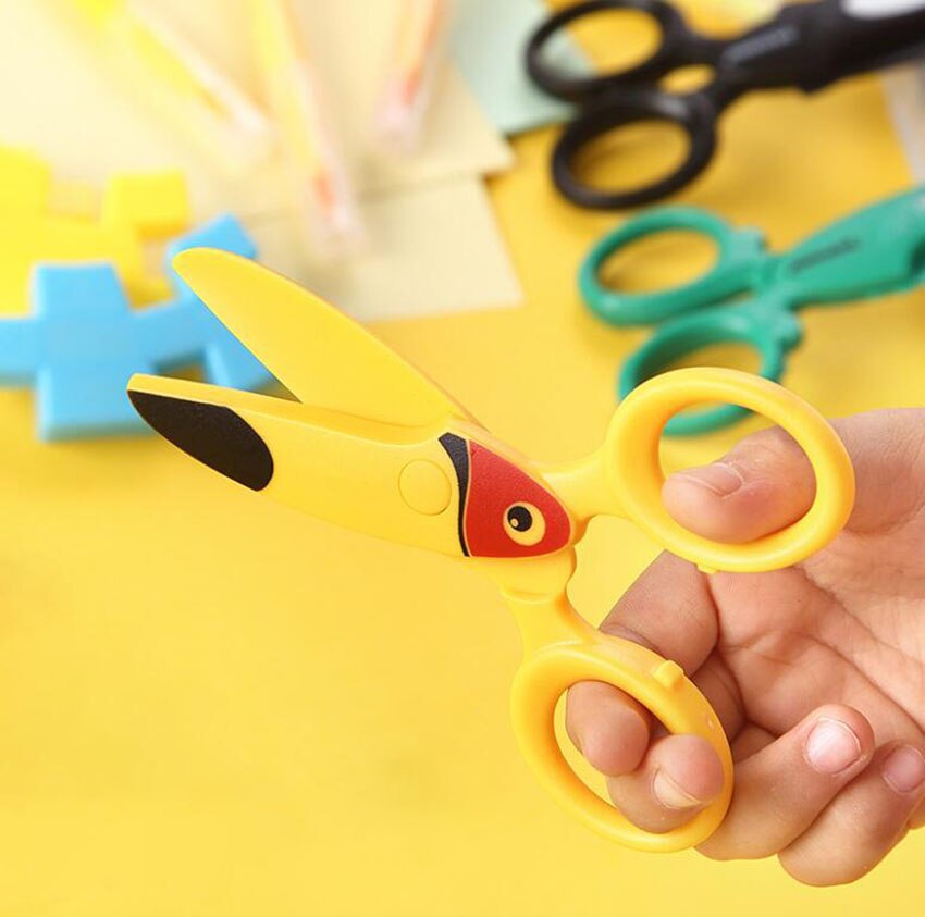 Ciseaux de sécurité pour enfants, bricolage, Scrapbook Photo, dessin animé, maternelle, tête ronde, ciseaux de découpe de papier fait à la main, 1 pièce