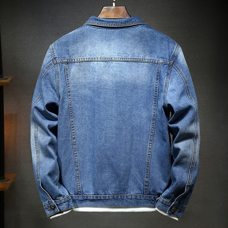 Spring Autumn Men jeans Jacket Thick Mens top Coat Denim Jacket Wild Youthful Outwear brand clothes