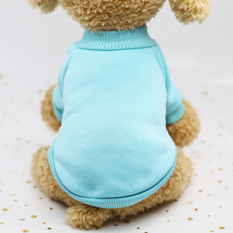 Huisdier Honden Sweater Lente Herfst Mode Effen Kleur Sweatshirt Voor Kleine Honden Puppy Casual Thicken Warm Fleece Trui Kleding
