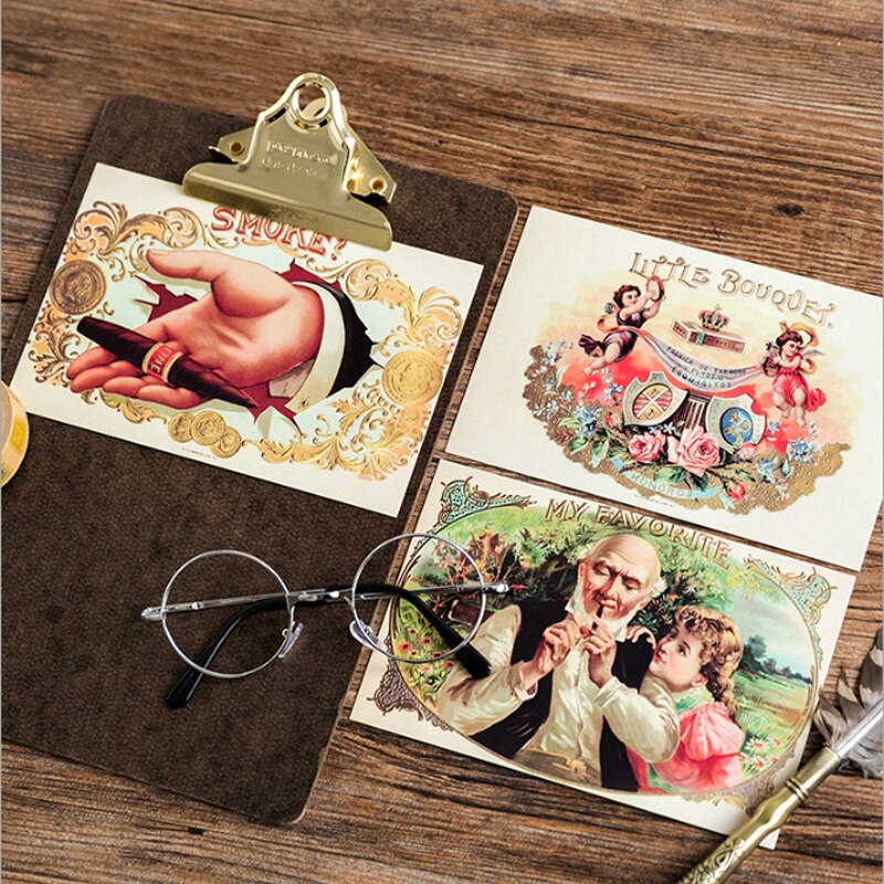 4 paquetes/lote de tarjetas postales de papel retro, negocio y tarjetas de invitación o felicitación marcador de decoración para lector al por mayor