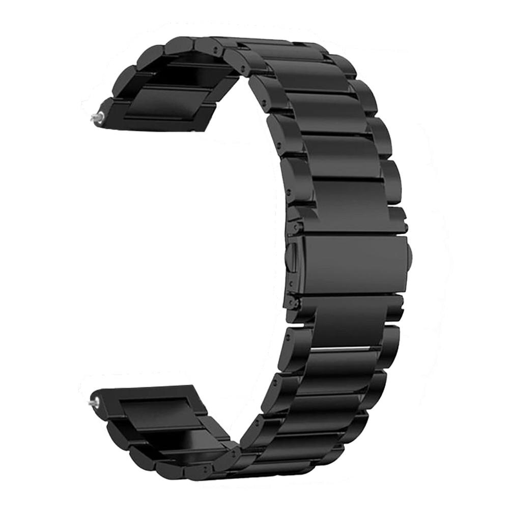 Rem för samsung galaxy watch 3 45mm 41mm armband 20mm 22mm rostfritt stål band för smart watch samsung galaxy watch 3 rem: Svart / Galaxy watch 3 45mm