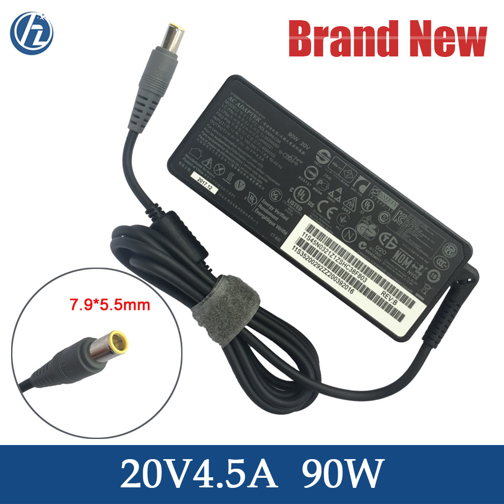 Genuine Laptop AC Adapter Charger For Lenovo Thinkpad T60 T61 X220 X230 R61 R400 20V 4.5A 90W Notebook Power Supply Cord