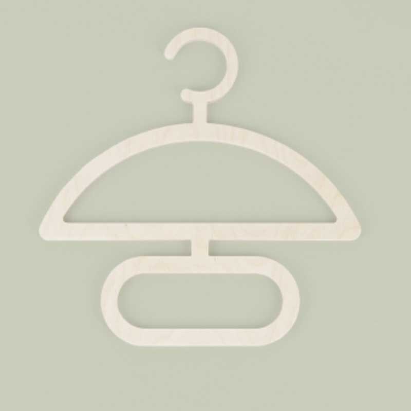 Perchero de madera portátil para ropa de bebé, 5 piezas, decoración para habitación de niños, guardería,: 8