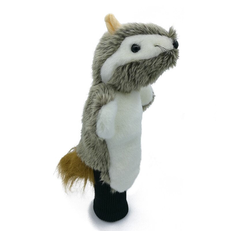 Plysch Golf Fairway Woods Headcover Hybrid Golf Head Cover Djur Maskot Rolig Sport Utrustning