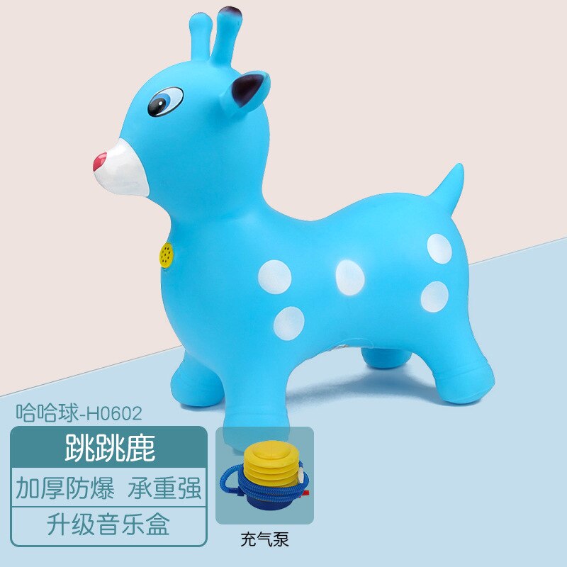 BBSKY Music Bouncy Horse Hopper Inflatable Jumping Horse Bouncing Animal Toys for Kid Toys Animal Riding Toys C20: 5