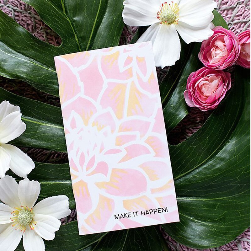 Irregular Figure Flowers Dots Horizontal Line Plastic Stencil DIY Scrapbook Crafts Card Album Make Drawing Sheet 10