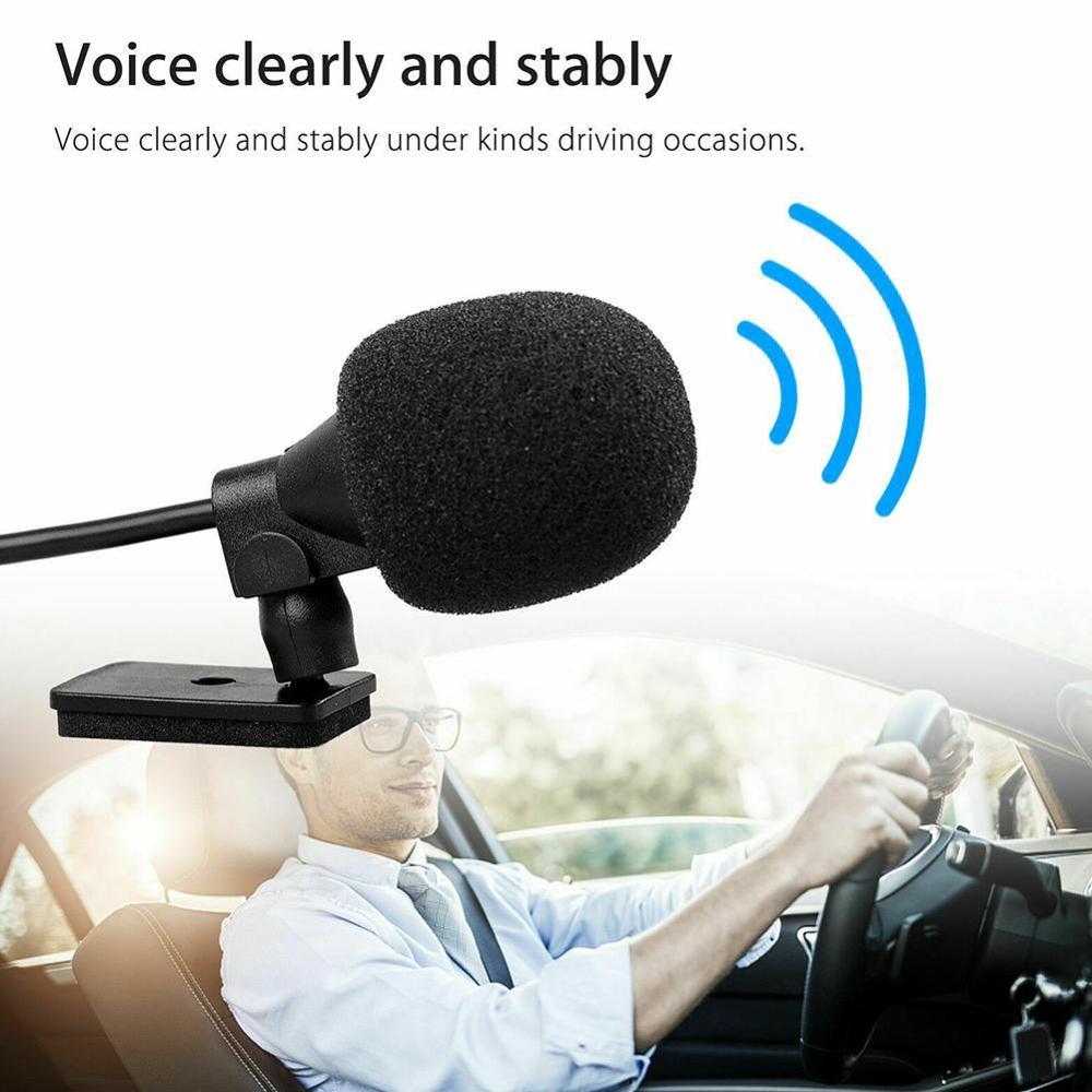 3.5mm External Microphone - Audio Activated Vehicle Mic for GPS DVD Player