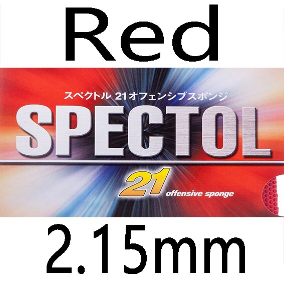 TSP Original SPECTOL 21 Offensive Sponge Table Tennis Rubber Pips-out Ping Pong Sponge Tenis De Mesa: Red 2.15mm