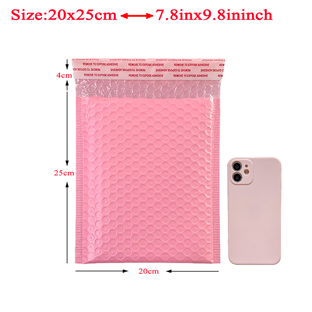 20Pcs Pink Poly Bubble Mailers Padded Envelopes Self Seal Padded Envelopes Bags Black Packaging Envelope Bags For Book: PURPLE