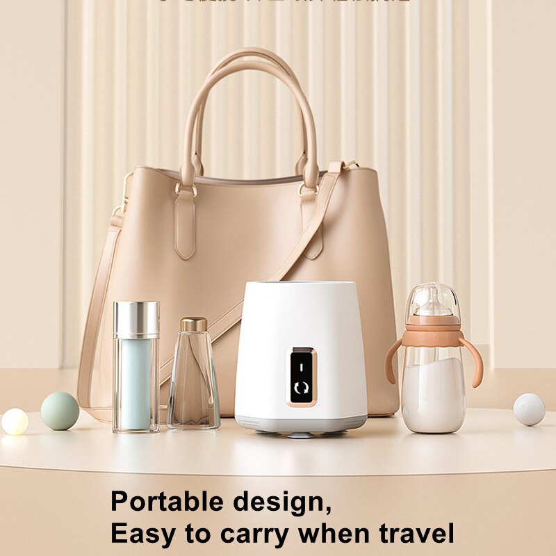 Mélangeur intelligent de lait en poudre pour bébé, Rechargeable par USB, avec veilleuse, doux, 3 niveaux réglables