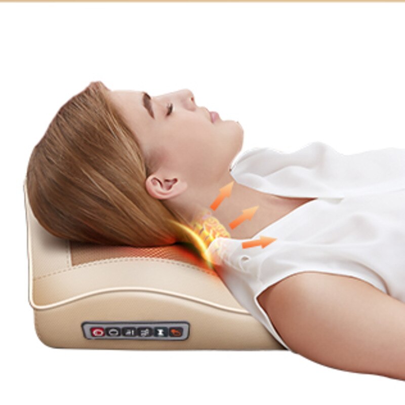 Draagbare Verstelbare Volledige Back Kneden Shiatsu Pad Multi-Functionele Thuis Massage Kussen Hyperbolische Kneden Kussen Voor Taille