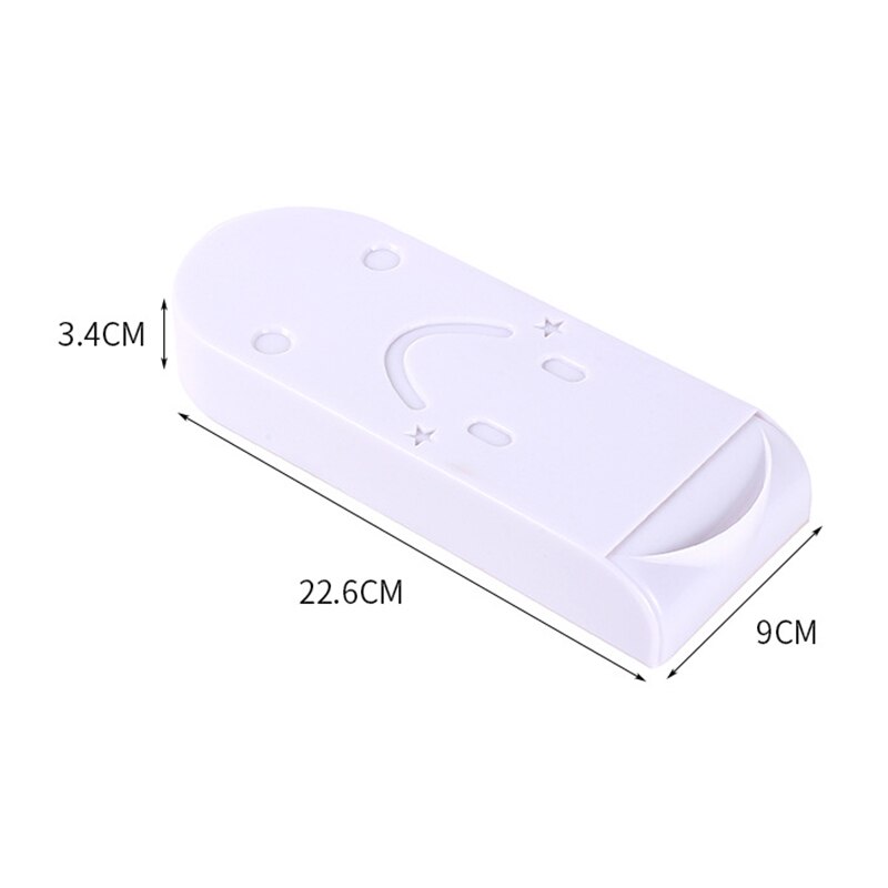 Adhesive Desktop Organizer Drawer Sundries Self-Stick Pencil Tray Under Desk Holder Pop-up Pen Storage Drawer Organizer: White