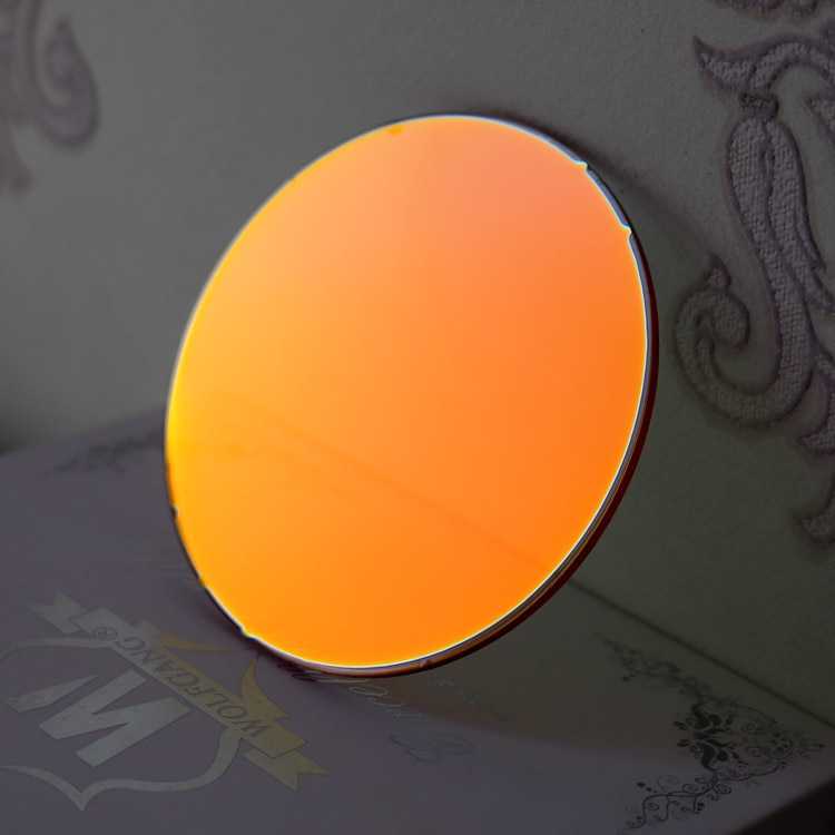 Red Lens Sunglasses Flash Mirror Hydrophobia Coated UVA Gradient Brown Base Color Lens A10 Series