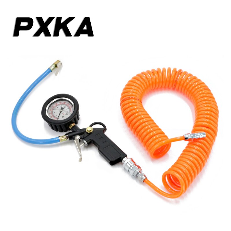 Automobile inflating nozzle inflating gun head tire tool inflating nozzle joint pressure gauge monitor