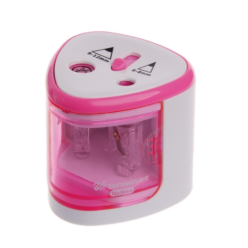 Automatic Two-hole Electric Touch Switch Pencil Sharpener Home Office School