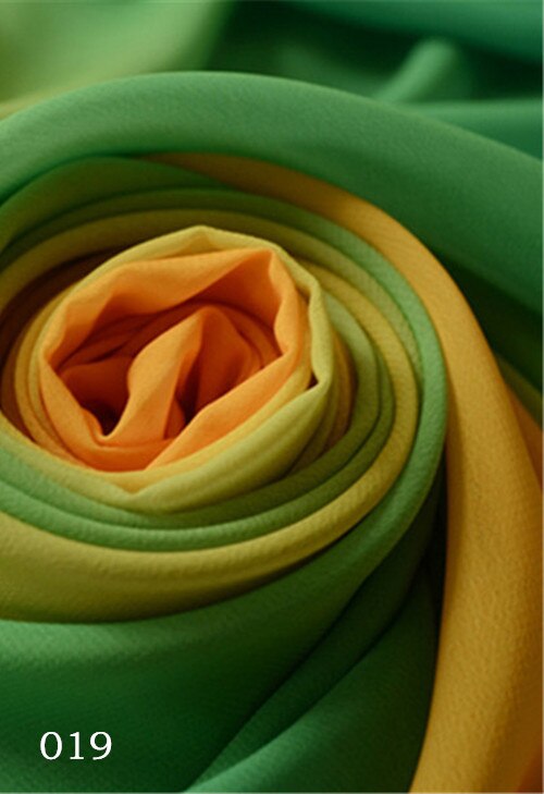 Vestido de gasa para baile en escenario, rampa gradual de 100x150cm, DIY, 015-041: 019 green yellow