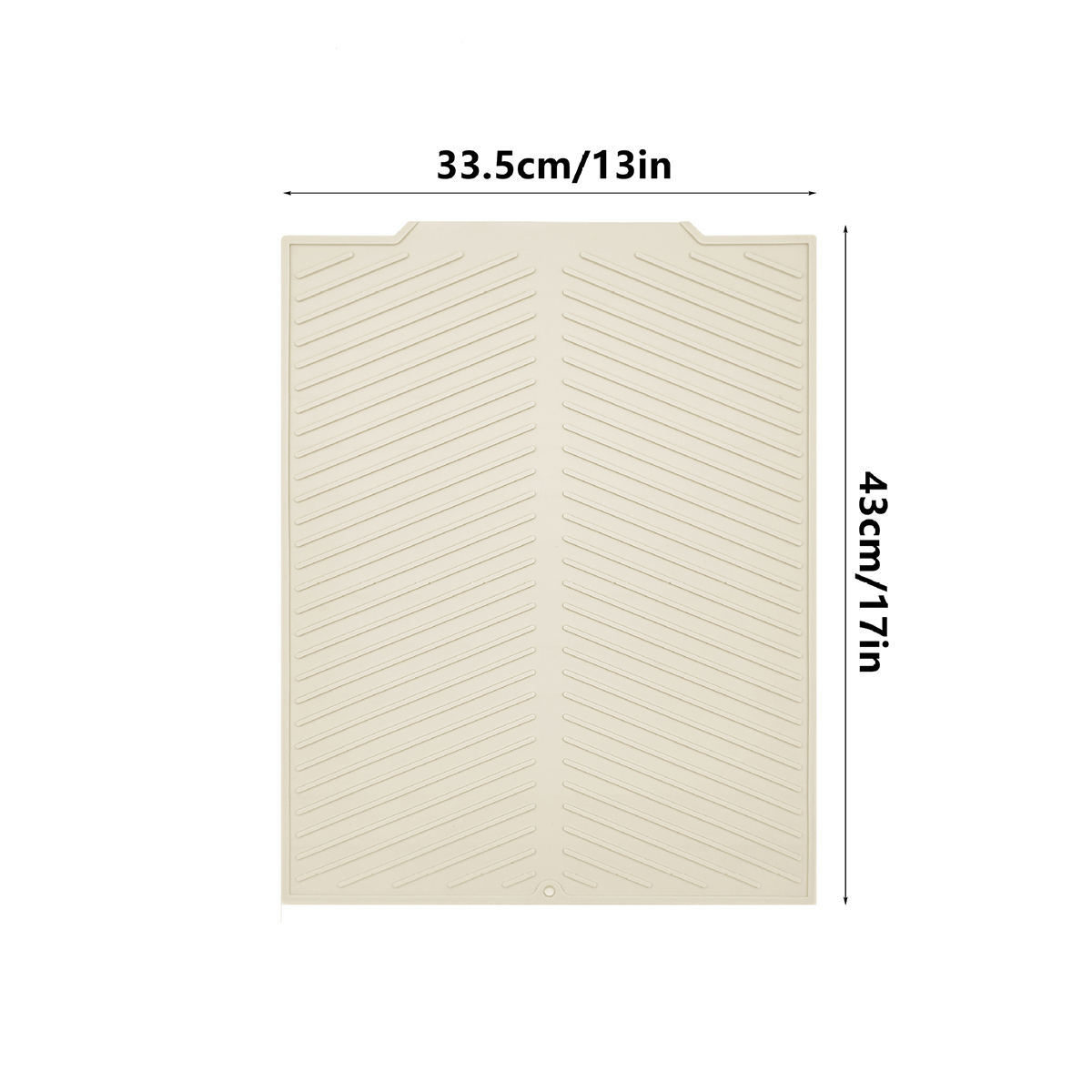 Aanrecht Drainage Mat Hoge Temperatuur Siliconen Keuken Drainage Mat Snelle Drainage Potten, Vaatwasmachinebestendig: L / Blauw