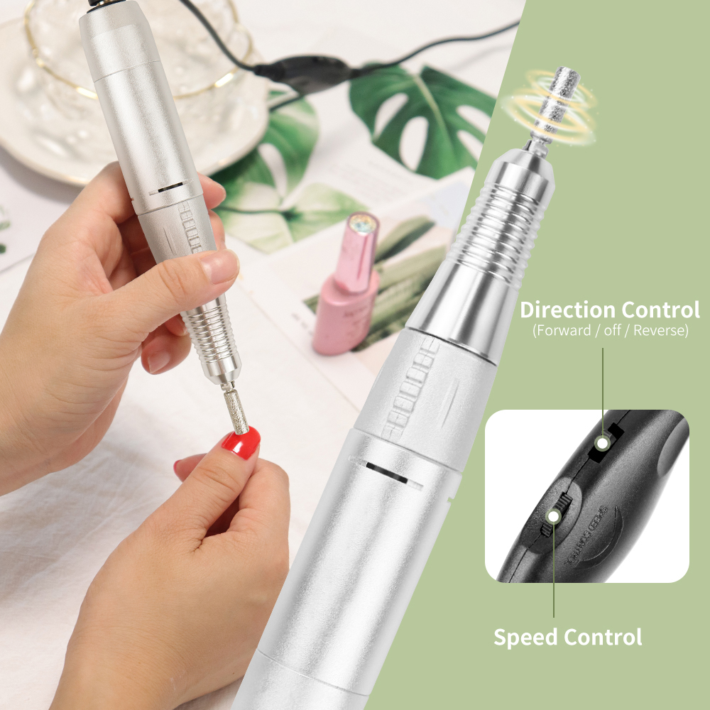 Micro motor para manicure, aparelho elétrico portátil para manicure, pedicure, 30000rpm, polimento, lixa de unha