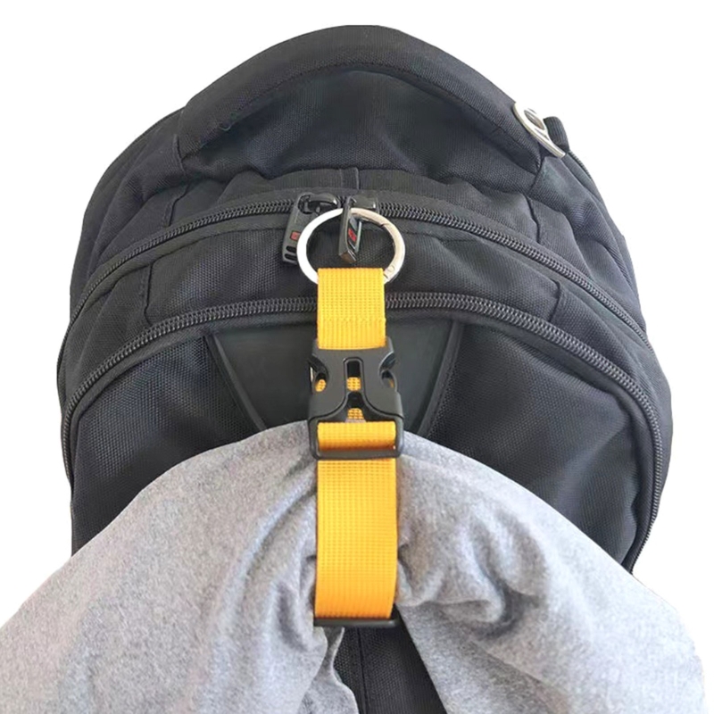 Bagagestropper til kufferter metalfjederklips nylon justerbare kuffertbælter bagagebælte til håndbagage trillebørsbæring