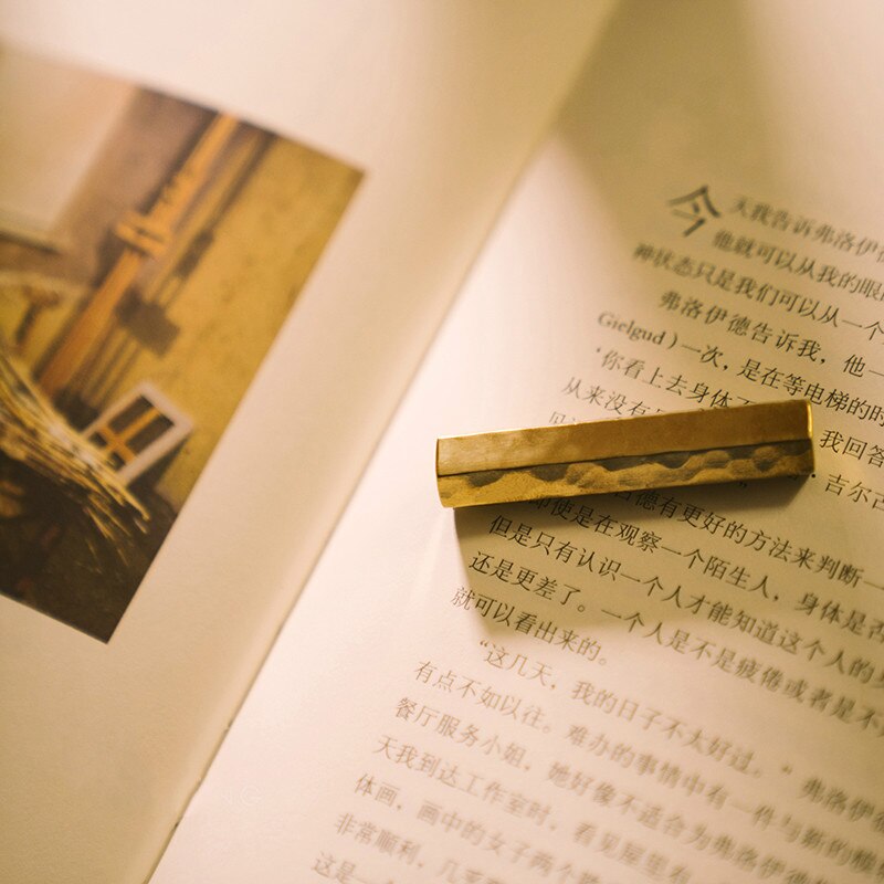 Kleine Paperweights Messing Student Portalbe Stabiele Paperweights 1Pcs Chinese Brush Pen Schilderen Rijst Papier Drukken Paperweights