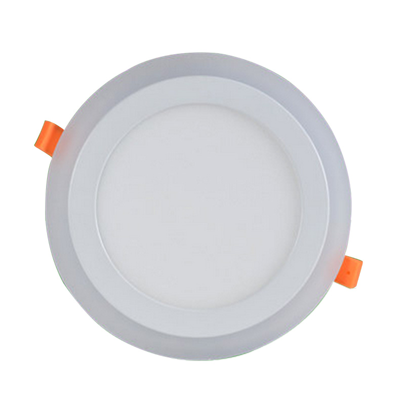 (EICEO) White+Blue Recessed LED Panel Lamp Lights ceiling Lamps Cutting Round 6w 9w 16w 24w Flat panel Lamp With Driver