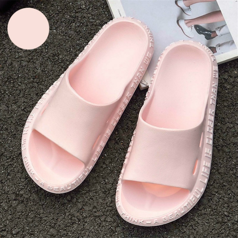Chanclas para masaje antideslizantes de playa para amantes de la , zapatillas antideslizantes de EVA de verano para hombres y mujeres, zapatillas negras para interior
